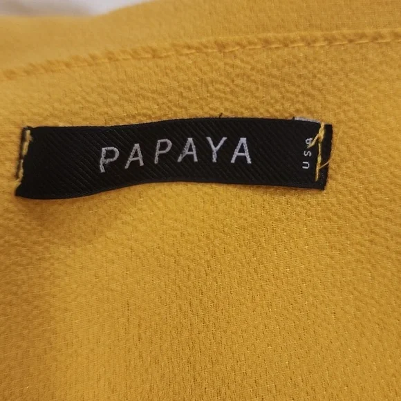 Yellow Ruffled Women's Top - Picture 2 of 2